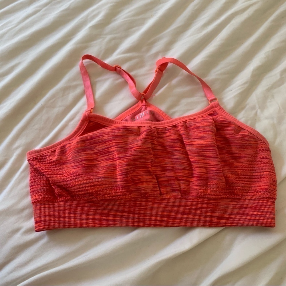 Velocity Orange Racerback Low Impact Sports Bra Medium Preloved Condition (386)